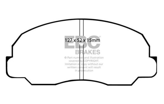 Brake pad set, disc brake DP541 EBC