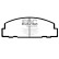 Brake pad set, disc brake DP542 EBC