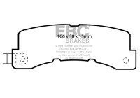 Brake pad set, disc brake DP569 EBC