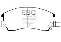 Brake pad set, disc brake DP582 EBC