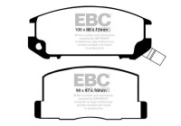 Brake pad set, disc brake DP602 EBC
