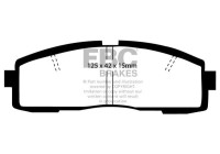 Brake pad set, disc brake DP6082 EBC