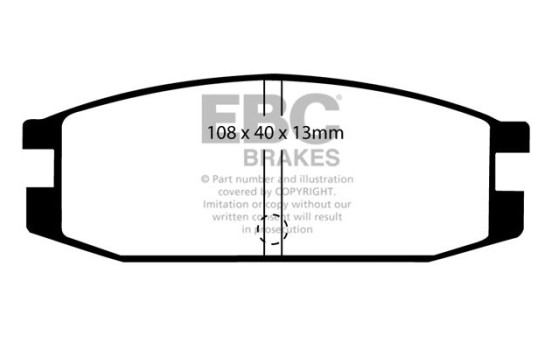 Brake pad set, disc brake DP611 EBC