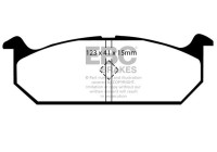 Brake pad set, disc brake DP613 EBC