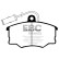 Brake pad set, disc brake DP6162 EBC