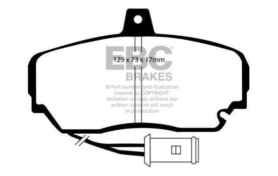 Brake pad set, disc brake DP630 EBC