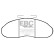 Brake pad set, disc brake DP633 EBC