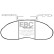 Brake pad set, disc brake DP6332 EBC