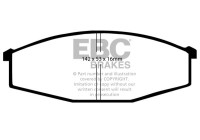 Brake pad set, disc brake DP641 EBC