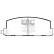 Brake pad set, disc brake DP649 EBC