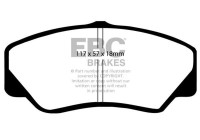 Brake pad set, disc brake DP650 EBC