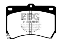 Brake pad set, disc brake DP655 EBC