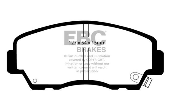 Brake pad set, disc brake DP657 EBC