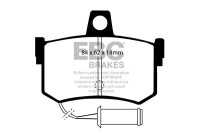 Brake pad set, disc brake DP662 EBC