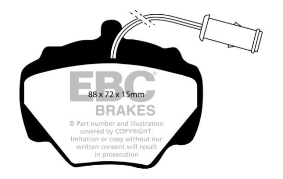 Brake pad set, disc brake DP663 EBC