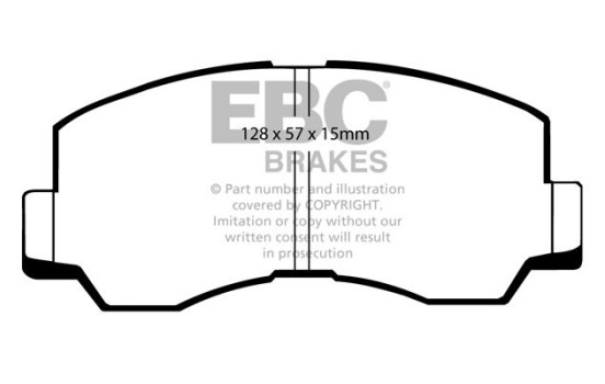 Brake pad set, disc brake DP667 EBC