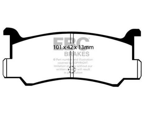 Brake pad set, disc brake DP673 EBC