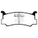 Brake pad set, disc brake DP673 EBC