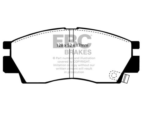 Brake pad set, disc brake DP679 EBC