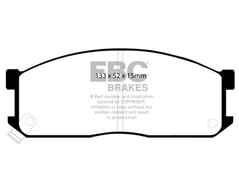 Brake pad set, disc brake DP683 EBC