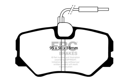Brake pad set, disc brake DP687 EBC