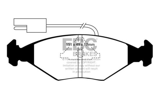 Brake pad set, disc brake DP704 EBC