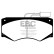 Brake pad set, disc brake DP721 EBC