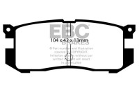 Brake pad set, disc brake DP739 EBC