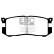 Brake pad set, disc brake DP739 EBC