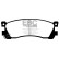 Brake pad set, disc brake DP740 EBC
