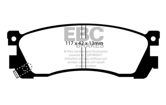 Brake pad set, disc brake DP740 EBC