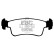 Brake pad set, disc brake DP741 EBC