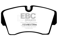 Brake pad set, disc brake DP754 EBC