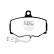 Brake pad set, disc brake DP756 EBC