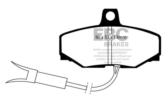 Brake pad set, disc brake DP7572 EBC