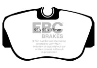 Brake pad set, disc brake DP778 EBC