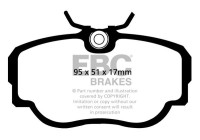 Brake pad set, disc brake DP779 EBC