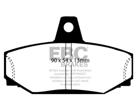 Brake pad set, disc brake DP793 EBC