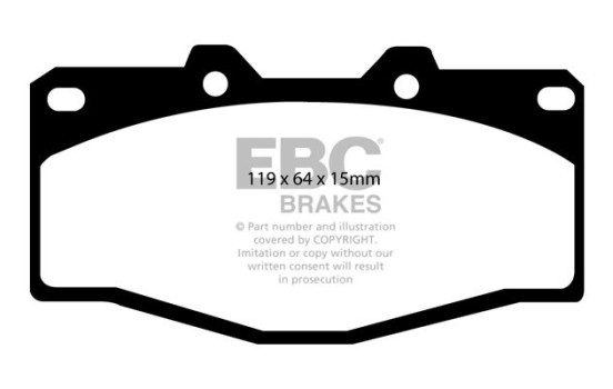 Brake pad set, disc brake DP797 EBC