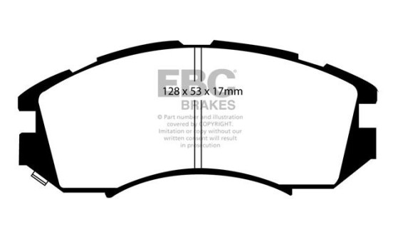Brake pad set, disc brake DP819 EBC