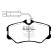 Brake pad set, disc brake DP820 EBC