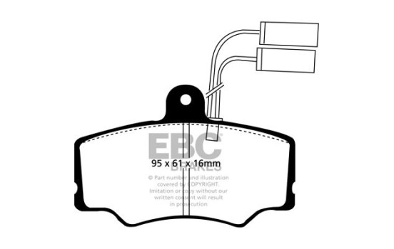 Brake pad set, disc brake DP835 EBC