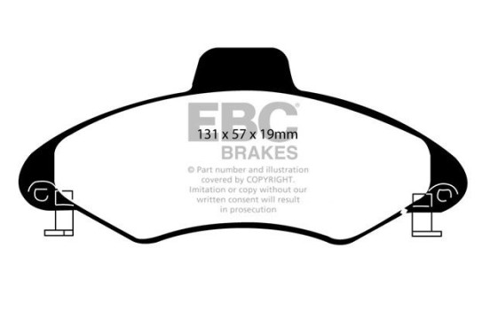 Brake pad set, disc brake DP8372 EBC