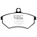 Brake pad set, disc brake DP8412 EBC