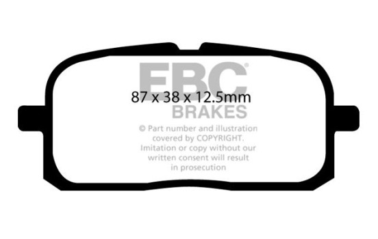 Brake pad set, disc brake DP852 EBC