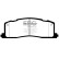 Brake pad set, disc brake DP878 EBC