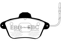Brake pad set, disc brake DP882 EBC