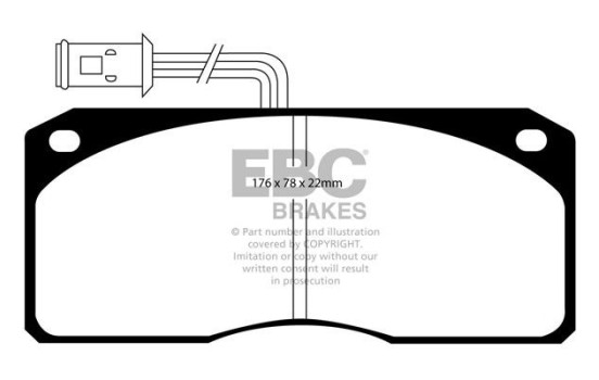 Brake pad set, disc brake DP900 EBC