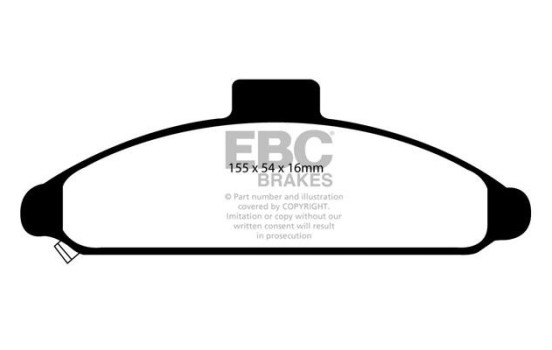 Brake pad set, disc brake DP919 EBC