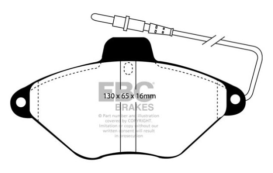 Brake pad set, disc brake DP943 EBC